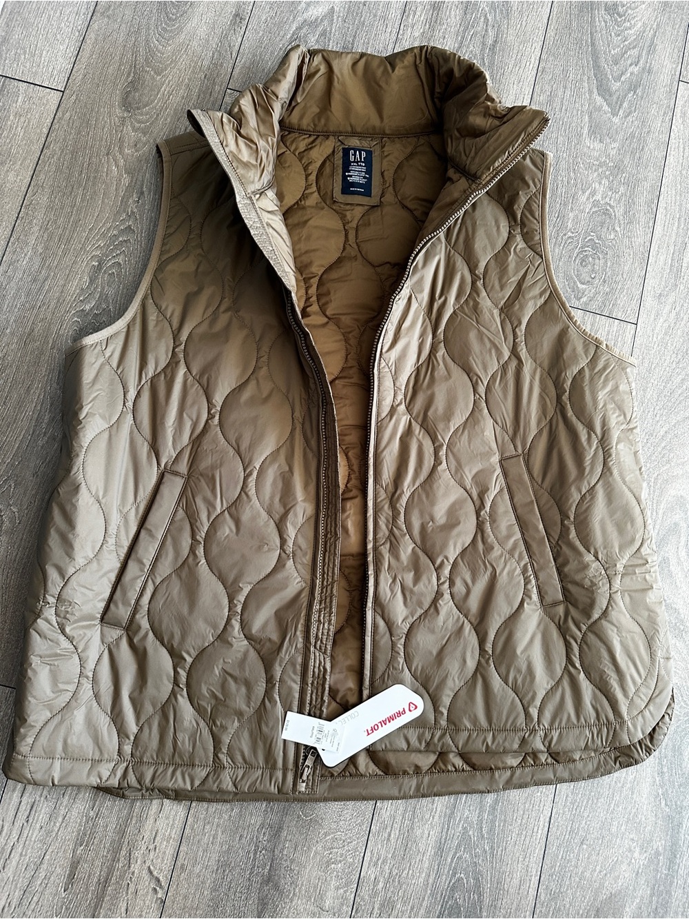 GAP Quilted Puffer Vest in Taupe - Size XXL - NWT